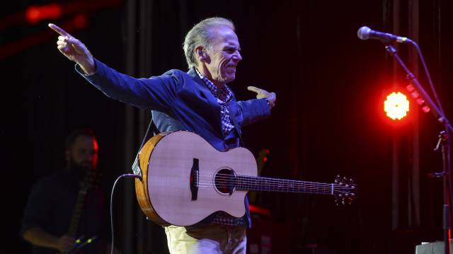 John Hiatt durante su concierto en el Huercasa Country Festival, en Riaza.