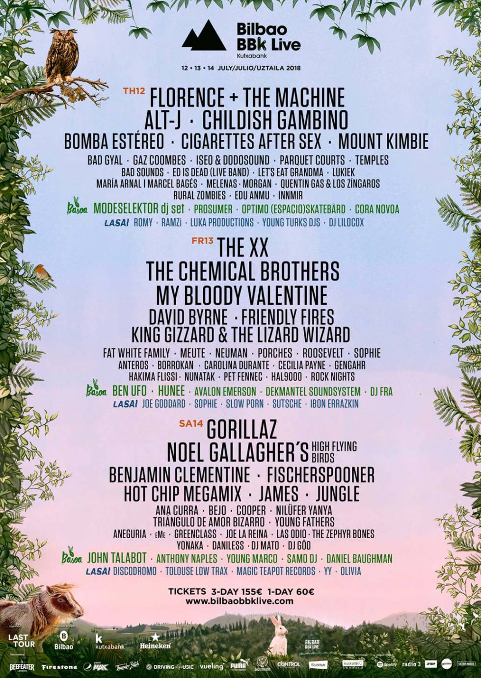 Cartel del Bilbao BBK Live 2018