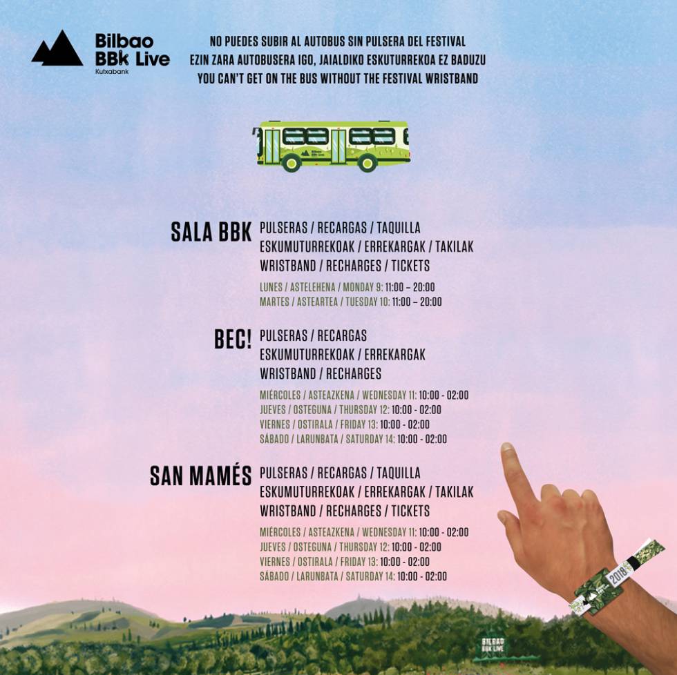 Guía para el Bilbao BBK Live 2018