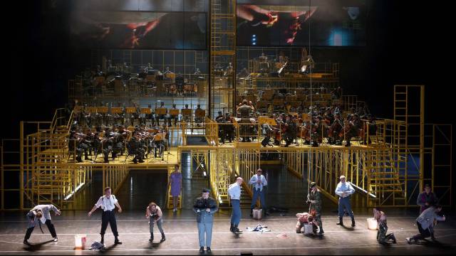 Representación de 'Die Soldaten', en el Teatro Real.