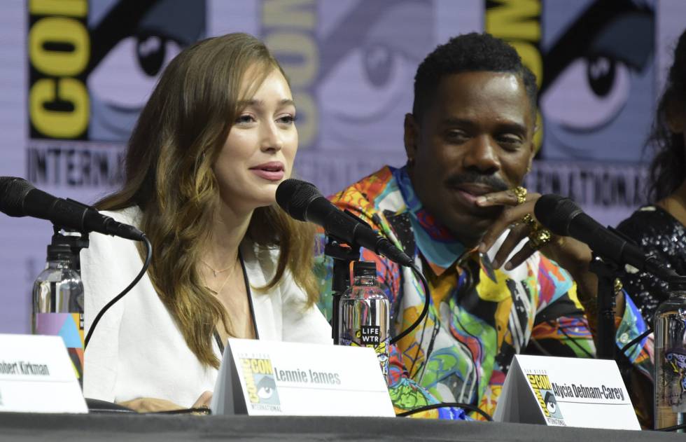 Alycia Debnam-Carey y Colman Domingo, protagonistas de 'Fear The Walking Dead', en la Comic-Con de San Diego.