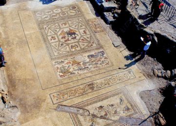 Hallado un lujoso mosaico romano en la población israelí de Lod