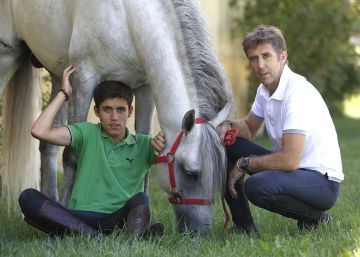 Los Hermoso de Mendoza, padre e hijo, en su refugio