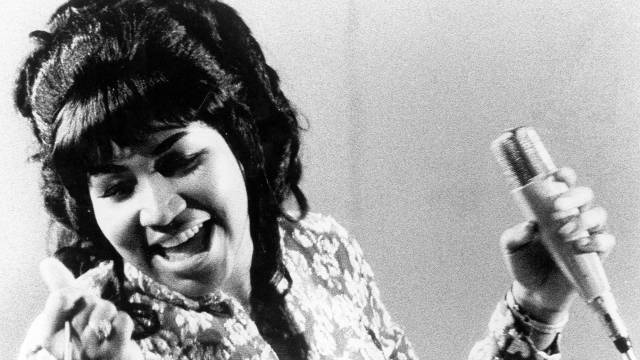 Una actuación de Aretha Franklin en 1969.