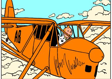 Tintín y sus 47 aviones