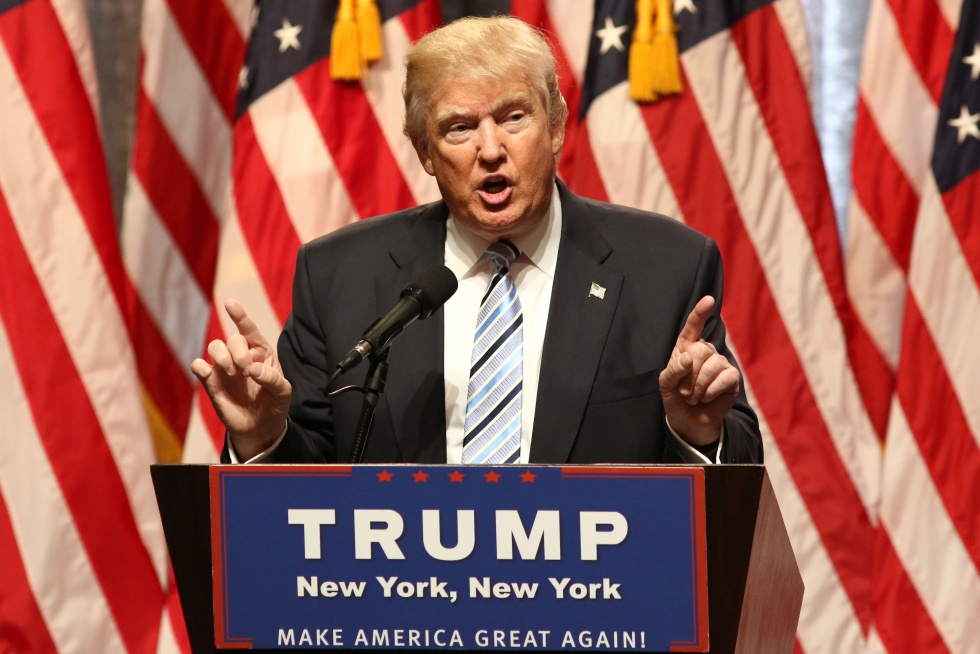 Trump en un momento de 'El cuarto poder' Movistar+