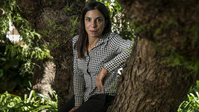 La escritora Antonella Lattazi, en Barcelona.