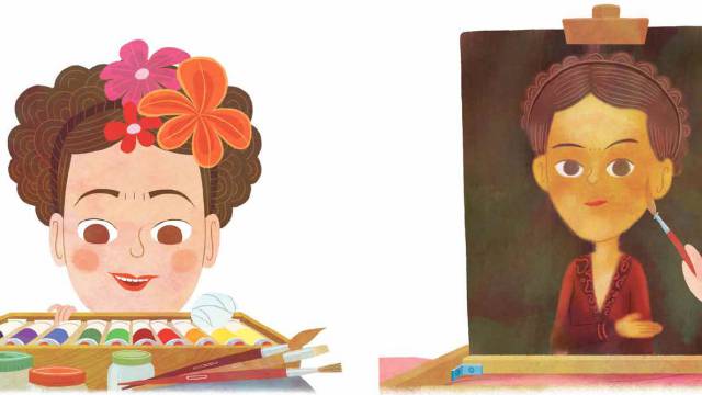 Libro sobre Frida Kahlo de la colección 'Mis pequeños héroes'.