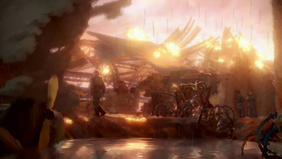 Una escena del videojuego '11-11. Memories retold'.