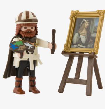 El playmobil de Durero, uno de los éxitos de la tienda.