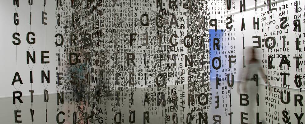 Detalle de 'Glückauf', de Jaume Plensa, en el Macba.