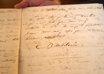 Subastada por 234.000 euros una carta de suicidio de Baudelaire