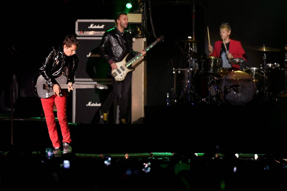 Muse, en su actuación el pasado sábado en Bilbao.