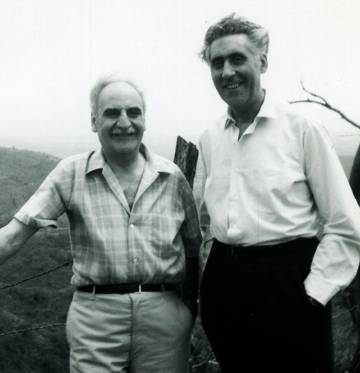 Francisco Ayala con Ricardo Gullón en Puerto Rico en los años cincuenta.