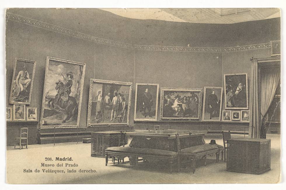 Vista de la sala de Velázquez, hacia 1904-1905.rn rn