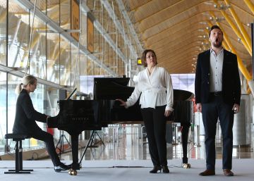 Ópera por sorpresa en el aeropuerto de Barajas