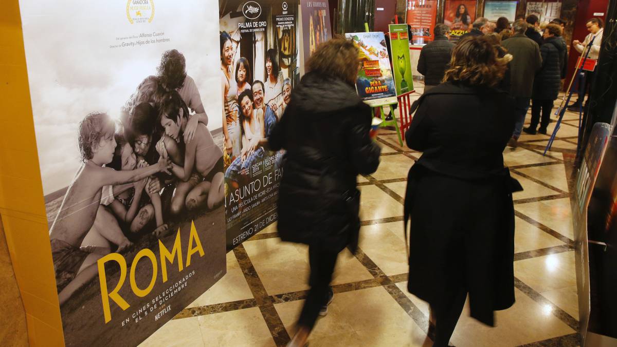 Cines Verdi, en Madrid, donde se proyecta 'Roma'.