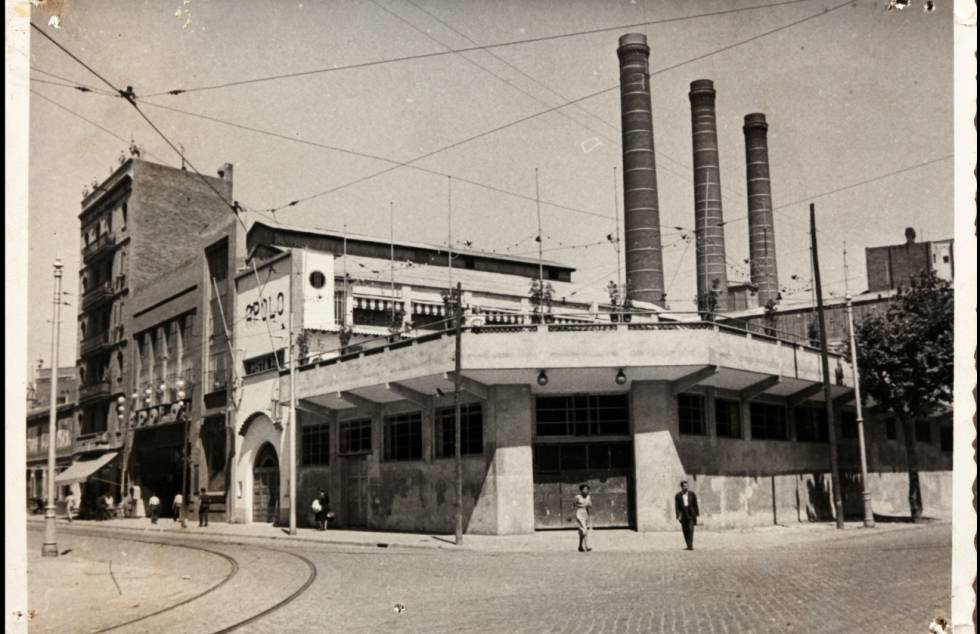 Foto histórica del Apolo en su estructura original.
