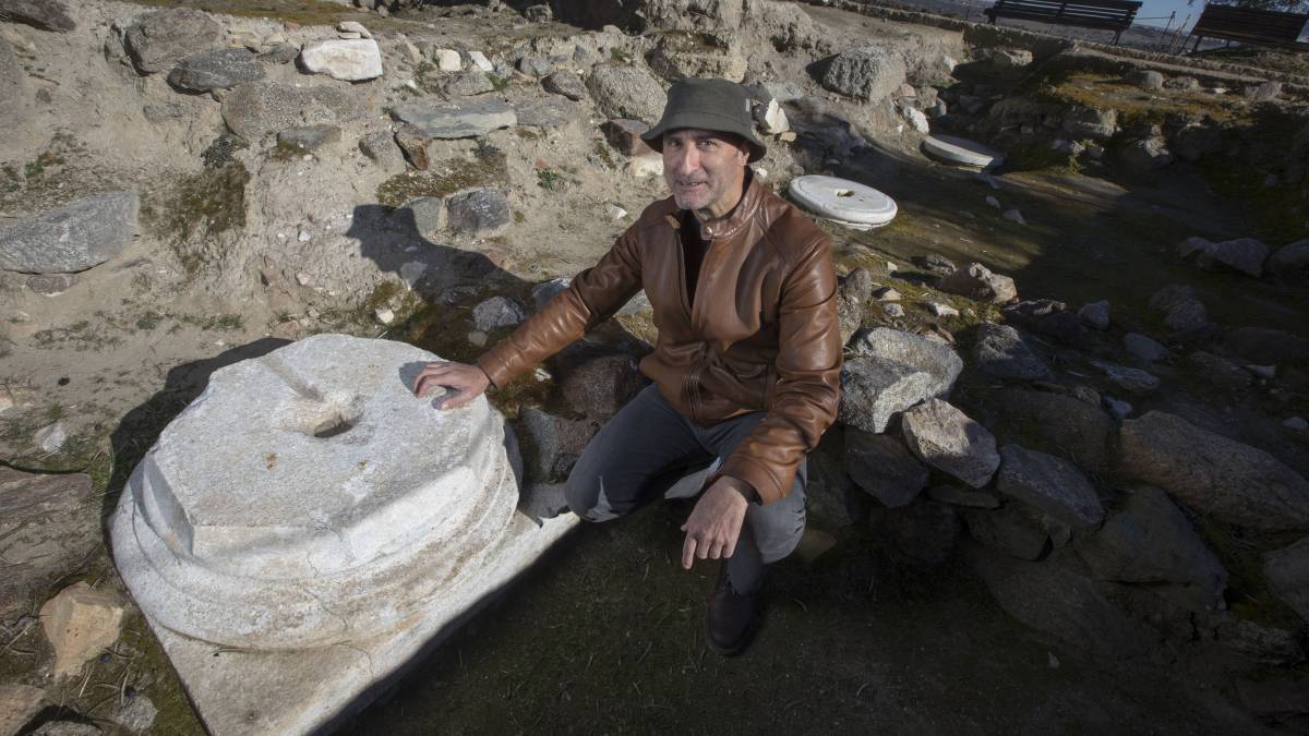 El arqueólogo Juan Manuel Rojas, en Guarrazar.