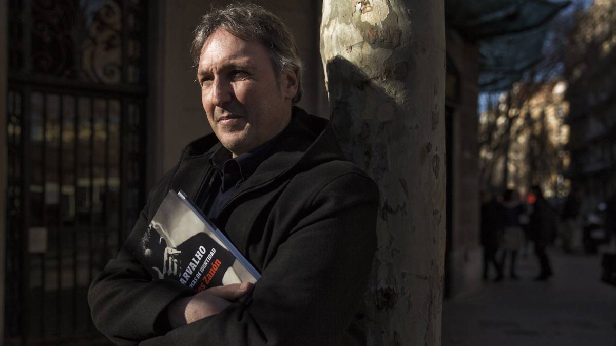 Carlos Zanón, este martes, en Barcelona.