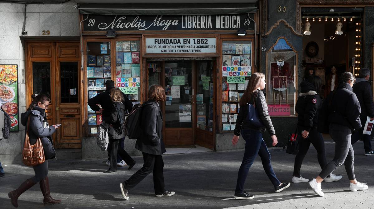La librería Nicolás Moya, en Madrid.