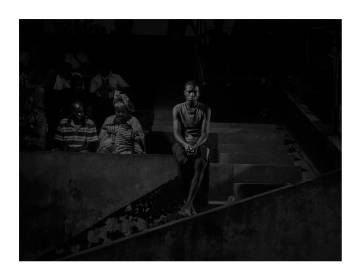 Scene #9928. Estadio de Brazzaville con seguidores de los Diablos Rojos. República del Congo, 2013