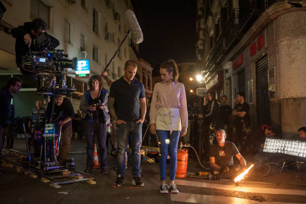 Uno de los rodajes en exteriores de la serie.