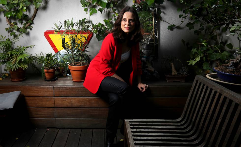 Aitana Sánchez-Gijón, en su casa de Madrid.