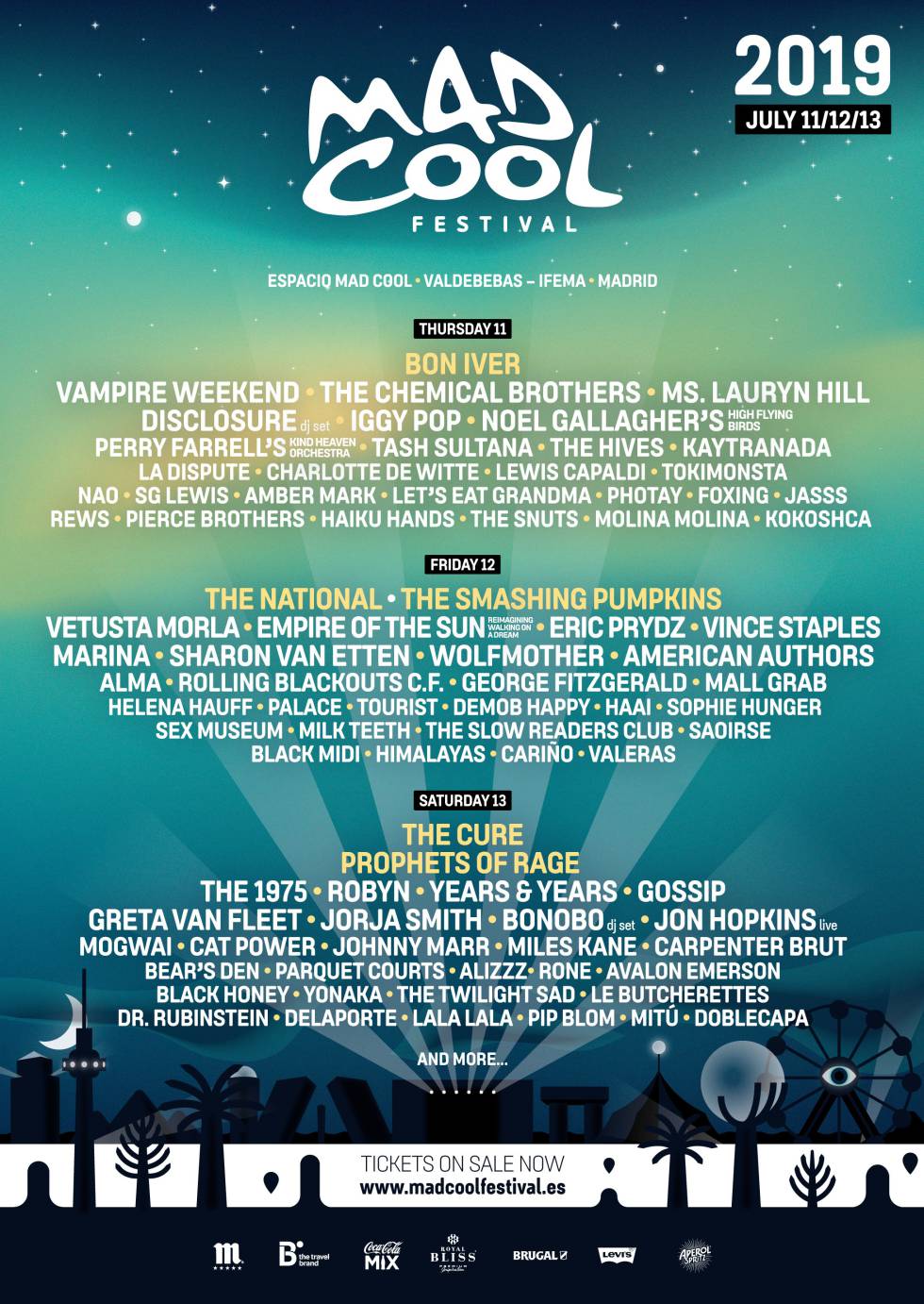 Mad Cool 2019: estas son las 28 últimas confirmaciones del festival