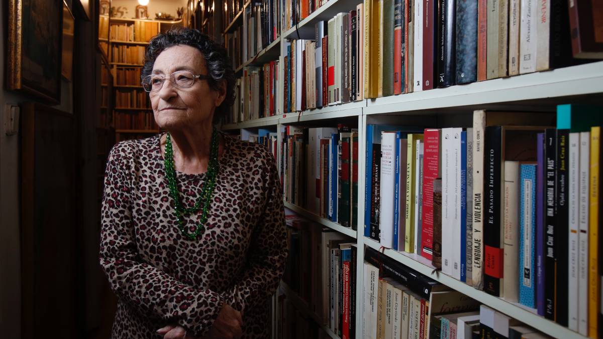 Francisca Aguirre, en noviembre en Madrid.