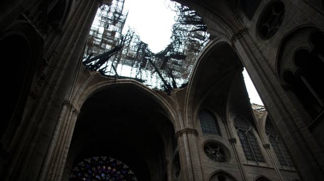Interior de la catedral de Notre Dame.