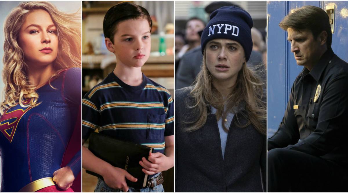 Las series 'Supergirl', 'El joven Sheldon', 'Manifest' y 'The Rookie'.