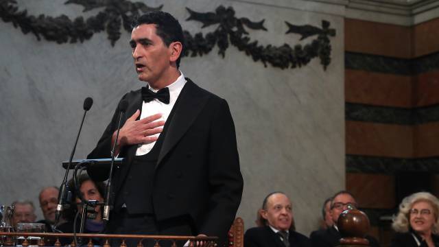 El acto de ingreso del dramaturgo Juan Mayorga.