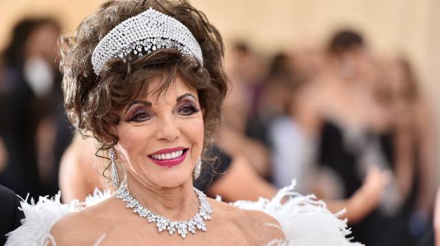 Joan Collins, en la Gala Met el pasado 6 de mayo.