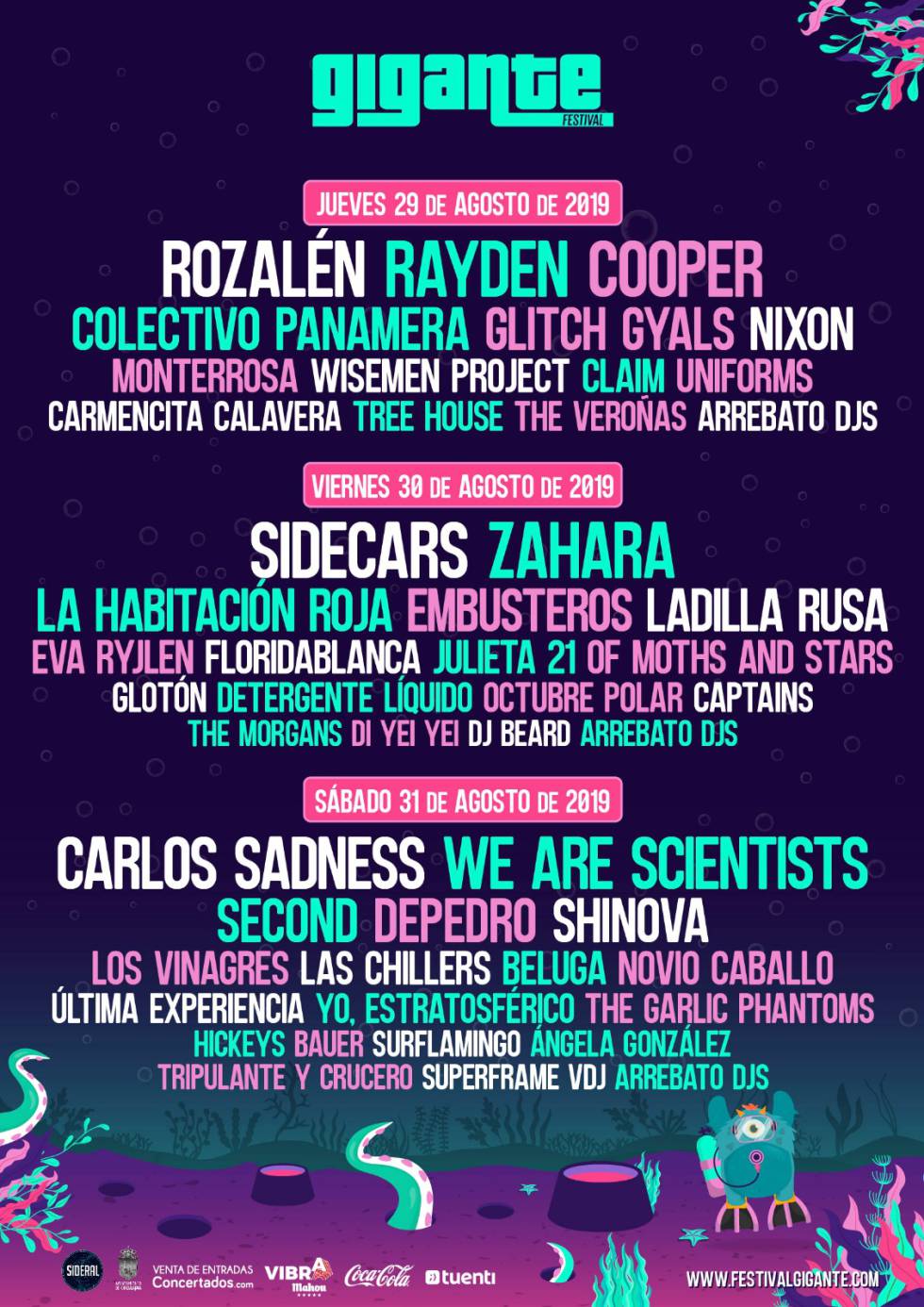 Carlos Sadness cierra el cartel del Festival Gigante 2019