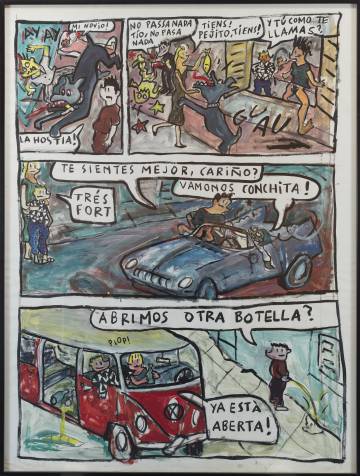 Original de Mariscal 'Una noche particular' per al número 65 d''El Víbora' publicat el 1985.