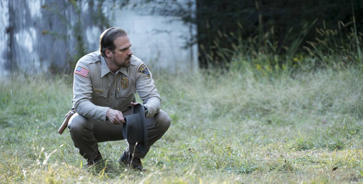 David Harbour como Jim Hopper en 'Stranger Things'.