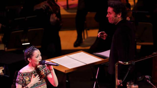 Lafourcade y Dudamel, en 2017.