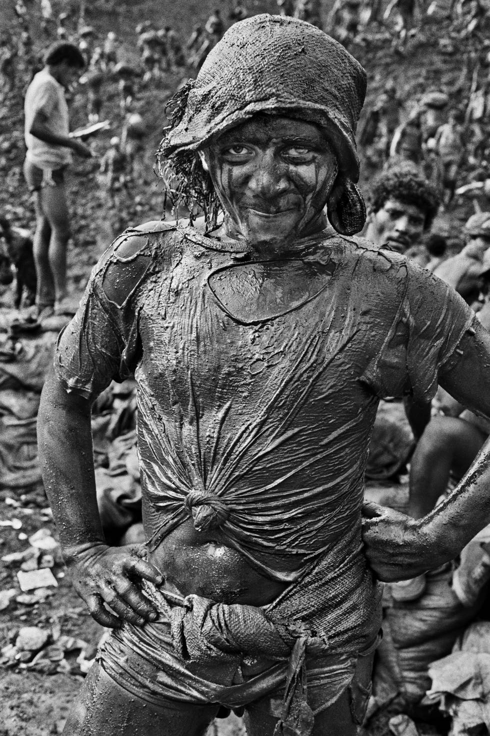 One of the people who came to Serra Pelada in the gold rush, photographed in 1986.