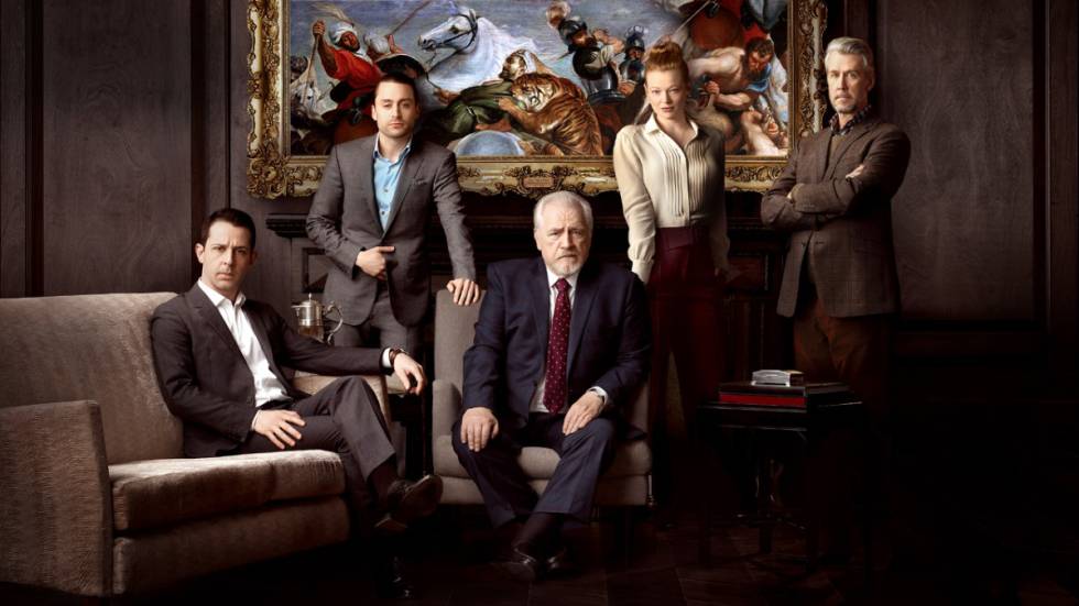 Los protagonistas de 'Succession'.