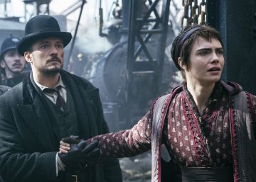Orlando Bloom y Cara Delevingne, protagonistas de 'Carnival Row'.