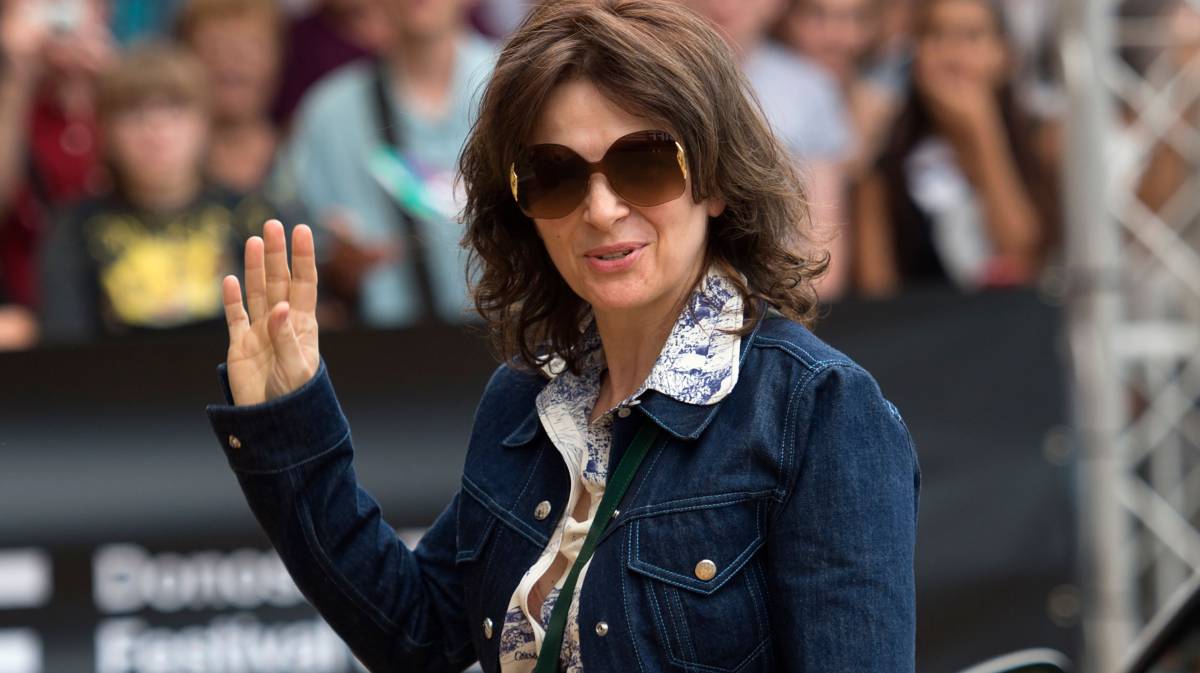 Juliette Binoche, el sábado en San Sebastián.