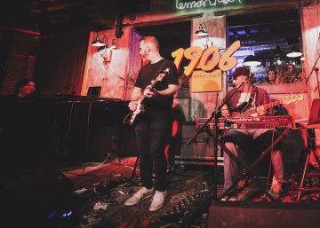 Un momento del concierto de Diego Amador y Big Menu en Lemon Rock de Granada.