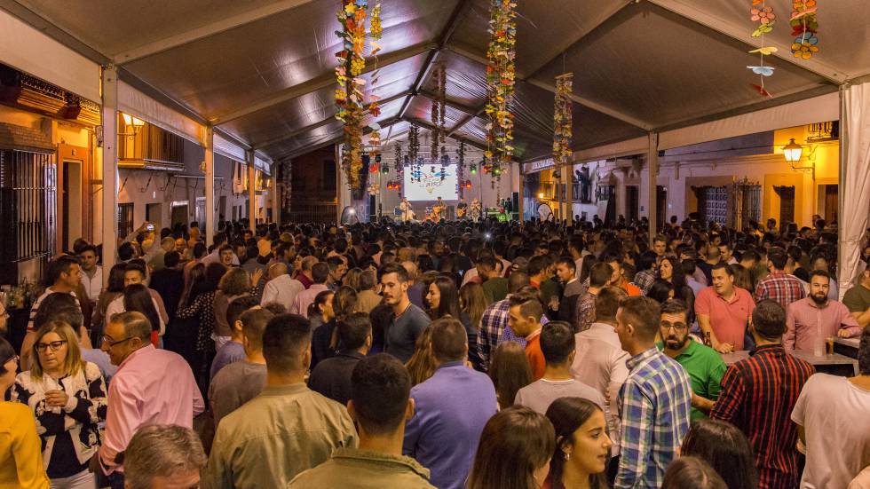 Imagen del escenario de la Fiesta en el Aire de Arriate durante las celebraciones del año pasado.