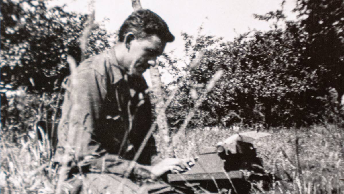 Salinger en Normandía (Francia), en 1944.