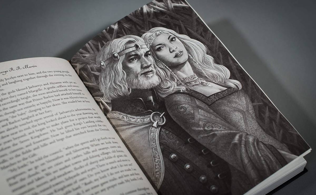 Ilustración del libro 'Fuego y sangre' de George R. R. Martin, sobre la casa Targaryen.