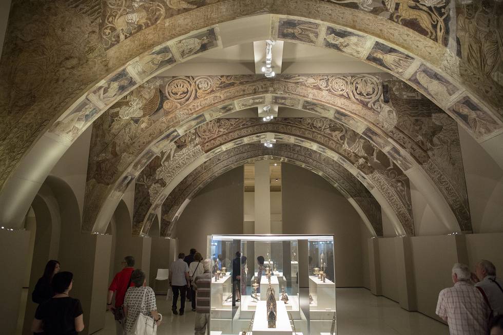 Las pinturas murales del monasterio de Sijena, en el MNAC.