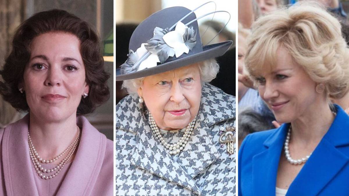 Olivia Colman, Isabel II y Naomi Watts.