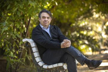 Martí Domínguez en el Jardí Botànic de Valencia.