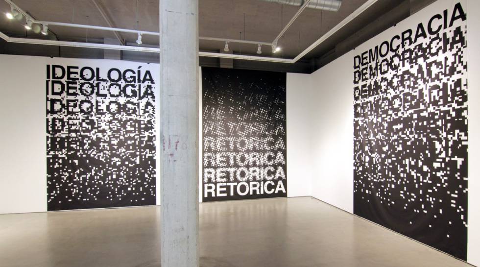 Obra de Muntadas sobre el